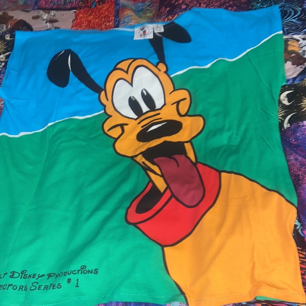 Vintage Walt Disney Productions Pluto T-Shirt SZ L - Picture 3 of 5